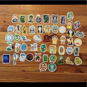 Rick and Morty stickers 15 pieces VSCO hydro flask